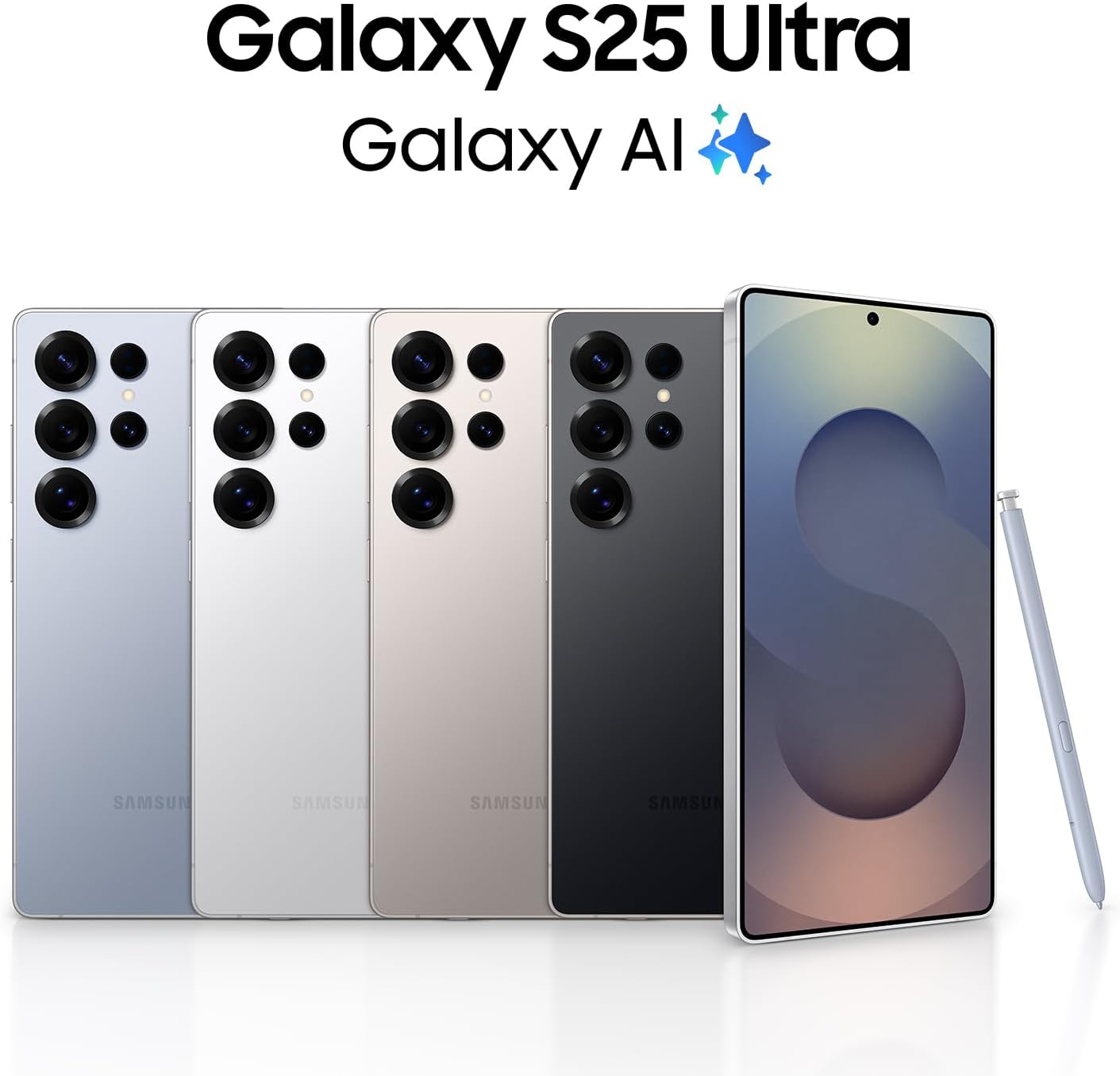 Samsung Galaxy S25 Ultra Cell Phone, 512GB AI Smartphone, Unlocked Android, AI Camera, Fast Processor, Long Battery Life, 2025, US 1 Yr Manufacturer Warranty, Titanium Gray