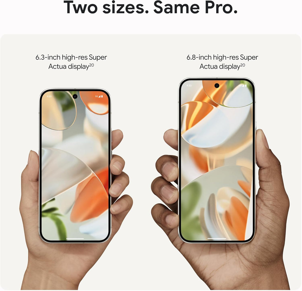 Google Pixel 9 Pro XL - Unlocked Android Smartphone with Gemini, Triple Rear Camera System, 24-Hour Battery, and 6.8 Super Actua Display - Hazel - 128 GBin