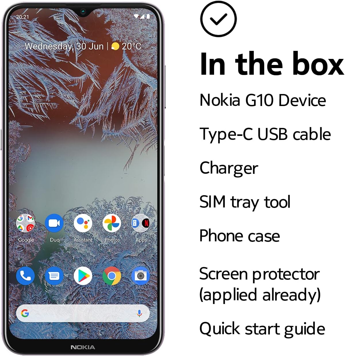 Nokia G10 | Android 13 | Unlocked GSM Smartphone | 3-Day Battery | 3GB RAM | 64GB Storage | 6.52-Inch Screen | 13MP Triple Camera | Dusk | Not Compatible with Verizon or AT&T