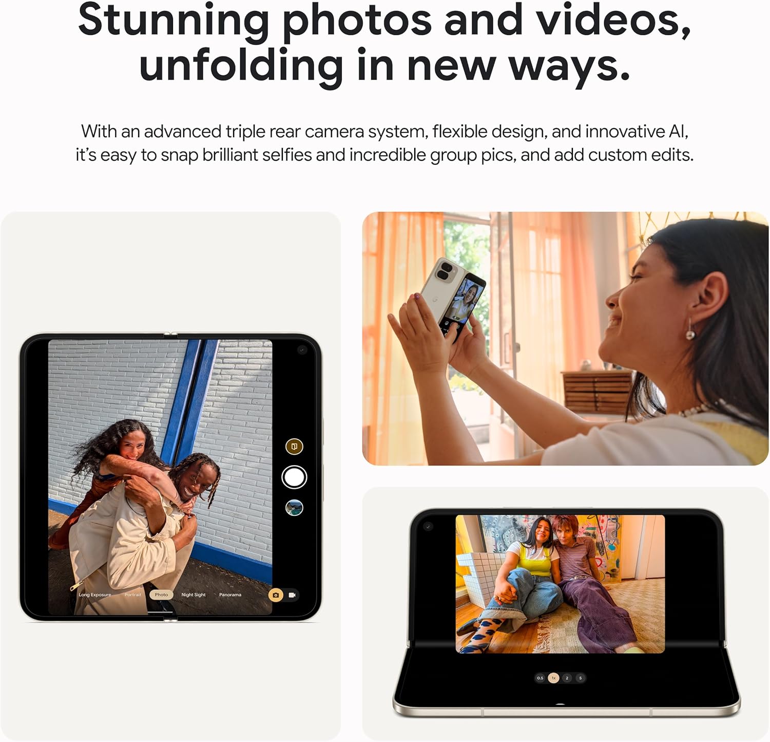 Google Pixel 9 Pro Fold - Unlocked Android Smartphone with Gemini - Advanced Triple Rear Camera System - Foldable Display - Hands-Free Video - Obsidian - 256 GB